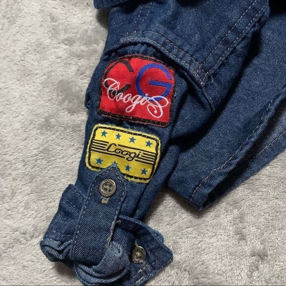 Coogi Denim and Patches Button Down Sz 6-9Mos - Picture 3 of 6